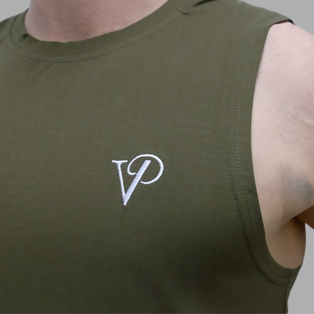 Performance Tanktop - Katoen (Army green)