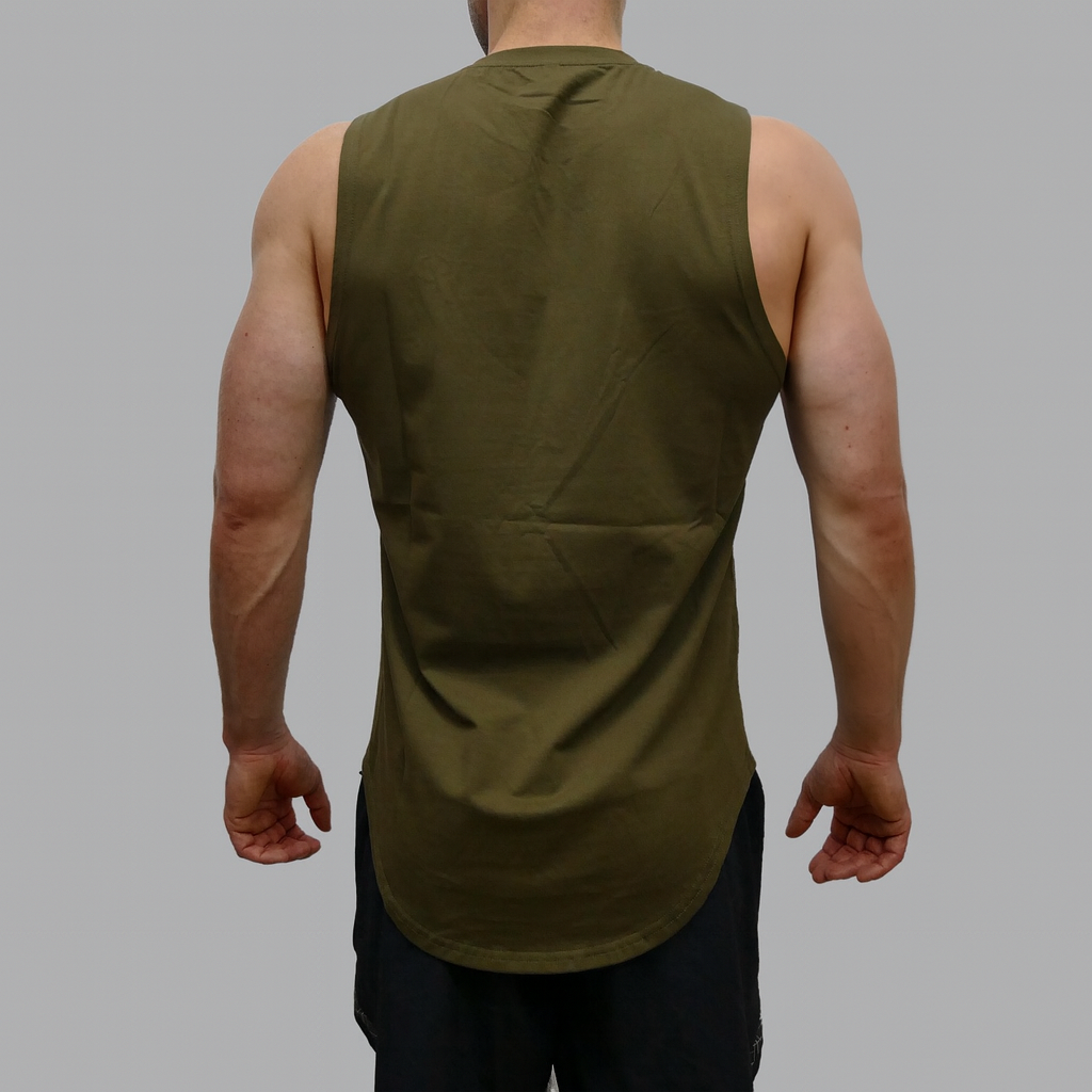 Performance Tanktop - Katoen (Army green)